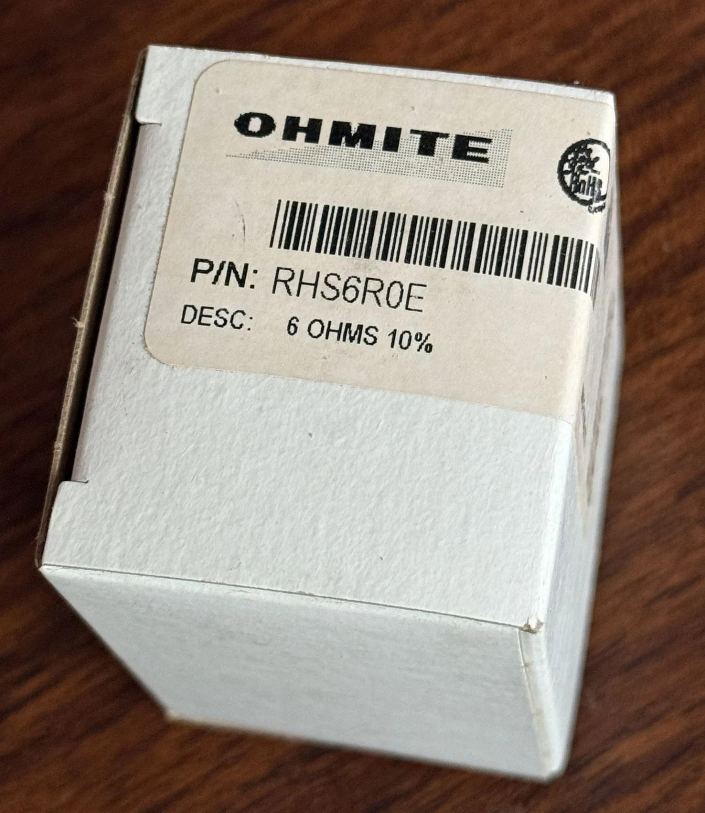 Ohmite RHS6R0E Wirewound Rheostat 25W 6 Ohm 2.0A New in Box
