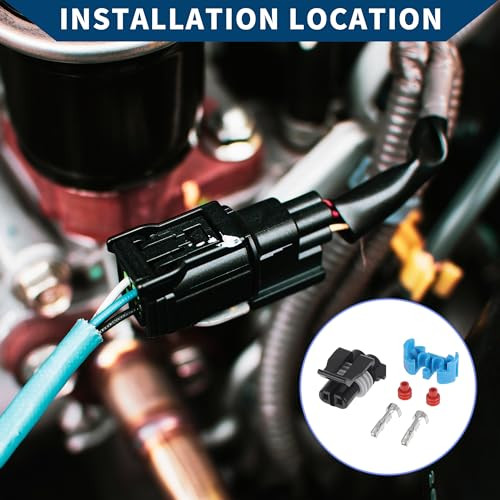 2 Pins Temperature Sensor Socket Plug for Buick/Inner Female Wiring Harness - Picture 3 of 6