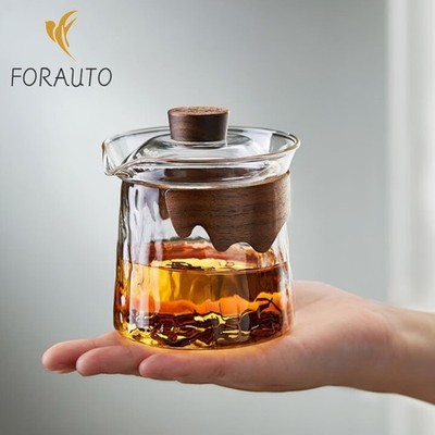 Glass Gaiwan Tea Bowl with Tea Strainer 390ml 13oz Heat-resistant Kungfu Tea Set