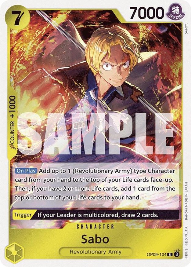 One Piece Sabo (104) (OP09-104/229) OP09 Emperors in the New World NM FOIL