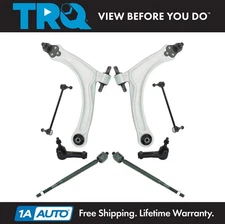 8 Piece Steering Suspension Kit Control Arms with Ball Joints Tie Rods Links