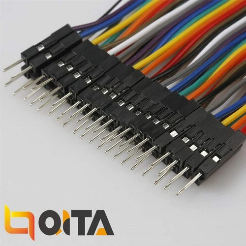 Jumper Wire Kabel 10x1Pin 40cm Steckbrücken Arduino Breadboard Female to Male
