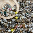 Vintage-now Costume Jewelry makeing Lots button Read Description 50pcs
