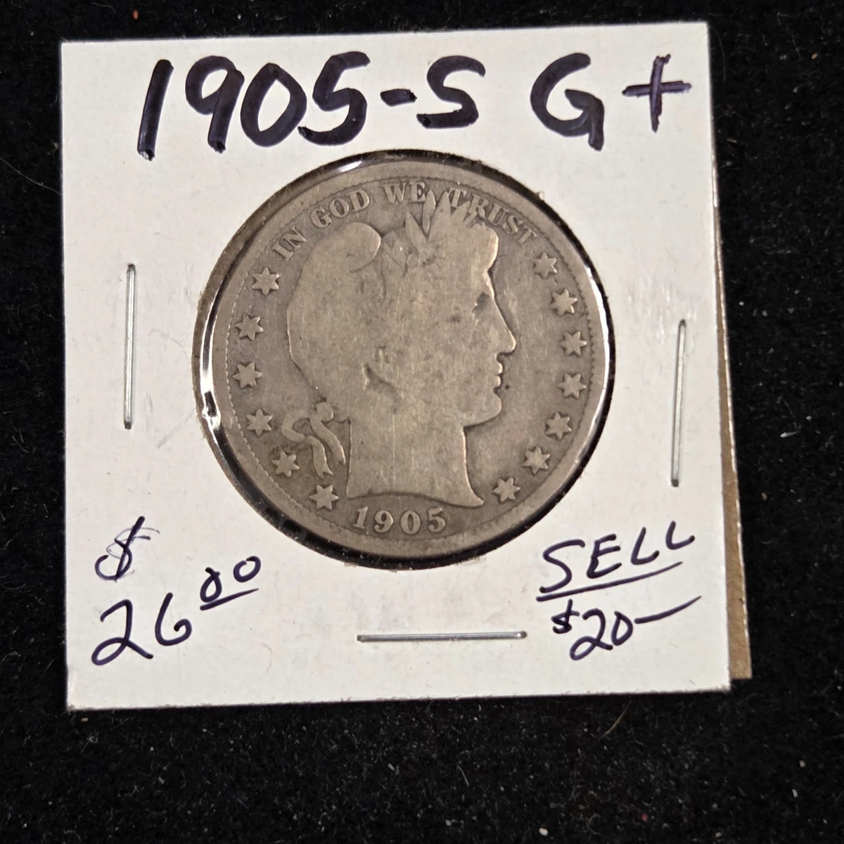 1905年バーバー半ドル3枚セット アメリカ銀貨 1905年バーバー半ドル3枚セット アメリカ銀貨 バーバー貨幣：アメリカ