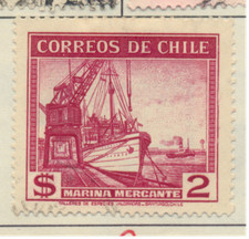 Chile Stamp Scott #207, Used, Minimal Postmark