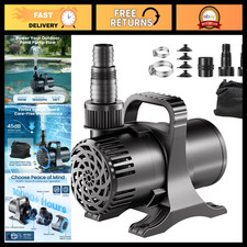 100W Submersible Pond Pump 1600 GPH, Ultra Quiet Heavy Duty for Koi, Fountains,