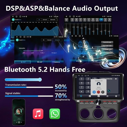 4G+64G Android 13 Car Radio For Dodge RAM 1500 2500 3500 Upgrade 2013 2014 4113 - Foto 8 di 9