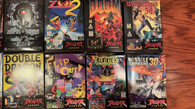 Atari Jaguar Console Rare Show-Stopper Red Box Collectors Bundle with Games