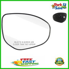 Mazda 23 Right Side Non-heated Mirror Glass With Backing Plate - Durable Chrome