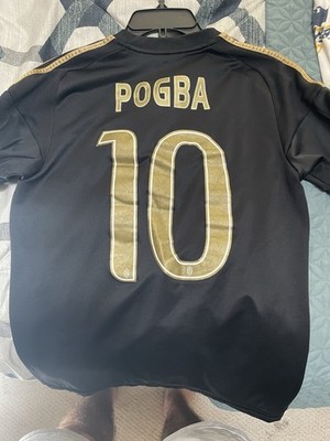 15/16 ユヴェントス アウェイ 10番 ポール・ポグバ ユニフォーム Paul Pogba 2015/16 Juventus Away Champions League #10 Small Jersey