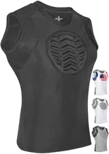 Exxact Sports Youth Baseball Chest Protector, Padded Compression Shirt