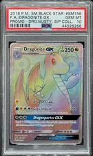 2018 POKEMON SM BLACK STAR PROMO #SM156 FULL ART/DRAGONITE GX PSA 10 on eBay