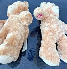 Build A Bear Lot 2 Plush Teddy Bears 16  Brown BAB Stuffed Animals Soft Toy