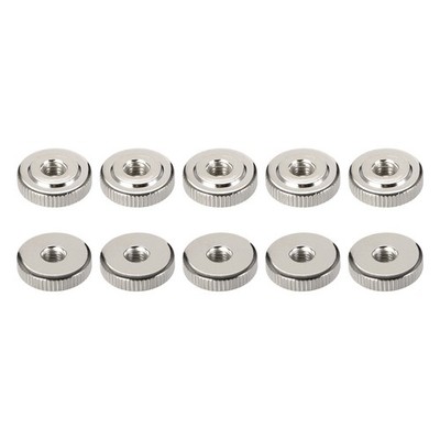 M6x6mm(DxH) Knurled Nuts 30Pack for Electronic Equipment Thumb Screw Fasteners