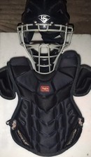 Louisville Slugger Youth Catchers Helmet  Rawlings Chest Plate Size 6-7 Set