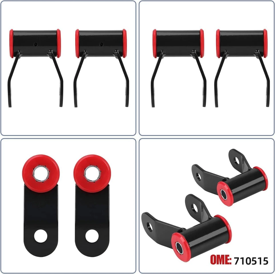 New 1" Rear Shackles Lift 710515 For 1988-2018 Chevy Silverado Sierra 1500 Truck - Imagem 4 de 4