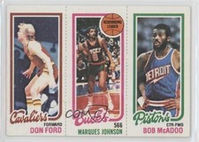 1980-81 Topps Bob McAdoo Don Ford Marques Johnson #89-144-55 HOF 0w6