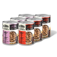 Premium Chunks in Bone Broth Grain-Free Wet Dog Food Variety Pack: Beef  Lam...