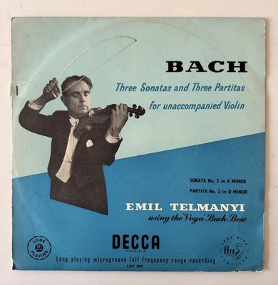 RARE DECCA LXT 2952 Bach: Sonata No.2 / Partita No.2 TELMANYI ED1 VG+/VG+