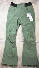 Roxy Women  s Rising High Ski Pants Size Medium Green ERJTP03232 