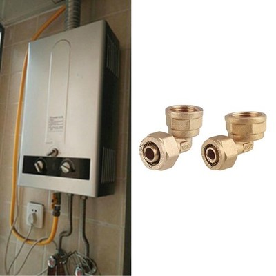 Aluminium Kunststoff Fittinge mit Messingbeschichtung für 1216 Rohrsysteme 2 St