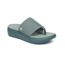 VIONIC Beach Aqua Platform Toe Post Sandal - Bodega Blue NEW 