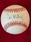 Don Mattingly Autographed MLB Baseball NY Yankee Great Now Hot Phillie Manager