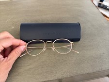 Warby Parker Ezra N 2200 FRAMES ONLY Japan Gold Glasses 48-20-14 Japan MINT. Z35