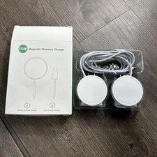 Magnetic Wireless Charger, 15W Max Fast Wireless Charging Pad Built-in Magnets