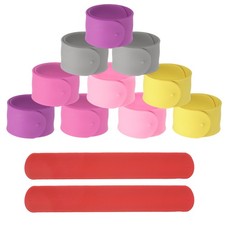 Silicone Slap Bracelets - 12Pcs Fitting for DIY Prizes 8.5" Multicolor2