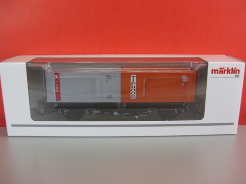 MÄRKLIN 47680-03 Container-Tragwagen Lbgjs598 DB NEU & OVP | Condition: Neu