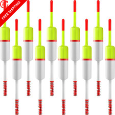 10 Pieces Fishing Bobbers Floats And 1.7 Inch White Yellow 10 Pieces Fishing Bobbers Floats And 1.7 Inch White Yellow