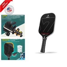 Pickleball Paddle with T700 Raw Carbon Fiber Surface & 16mm STR-Core Power Po...