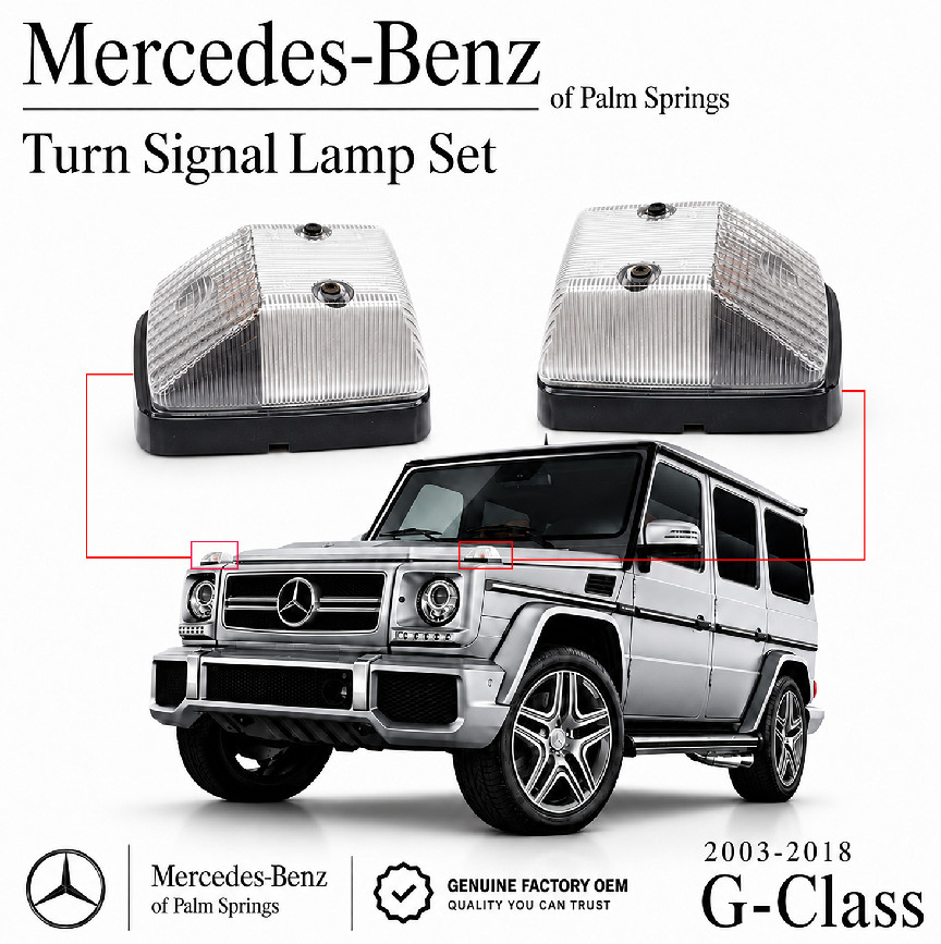 Genuine Mercedes-Benz G-Class W463 Front Turn Signal Set A4639060042 x 2 OEM