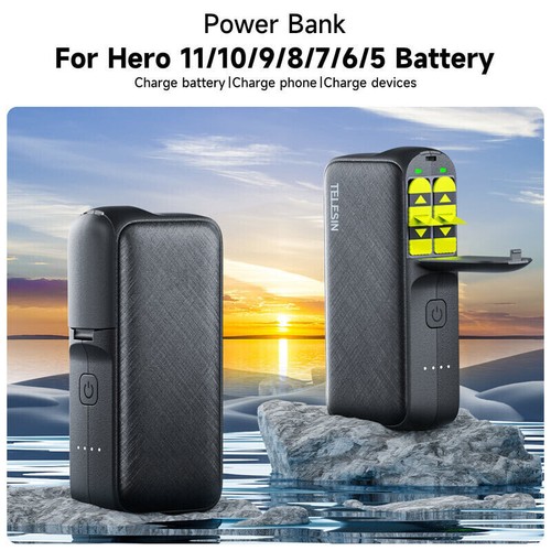 Power Bank Charger for GoPro HERO 12/11/10/9/8/7/6/5 Black - Bild 7 von 10