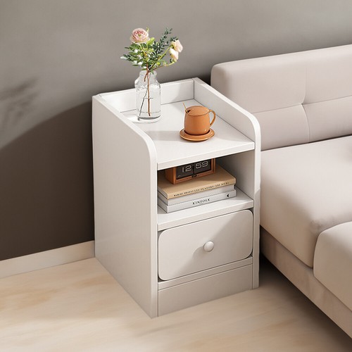 Modern Bedside Table Drawers Cabinet Bedroom Furniture Storage Nightstand Shelf - Picture 18 of 58