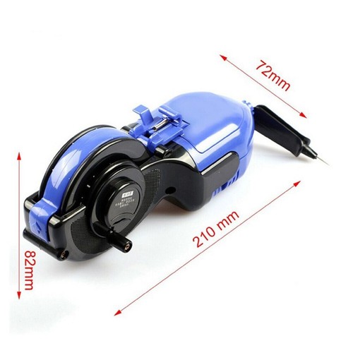 ABS Plastic Carpenter Tool Hand Operated Ink Marker with 30M Chalk Line - Picture 8 of 12
