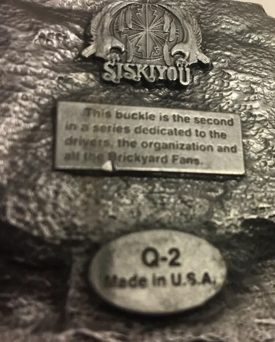 Brickyard 400 August 3rd 1996 Belt Buckle, & 24 Jeff Gordon Money Clip, Pewter. - Bild 5 von 9