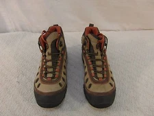 ADULT MERRELL BROWN ORANGE LEATHER WOMEN'S sz9 LACE UP HIKING SHOES NM33771