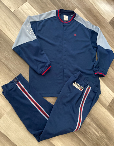 Vintage AIR JORDAN Snap Men's Warm Up Suit Tracksuit Button/zip L Large