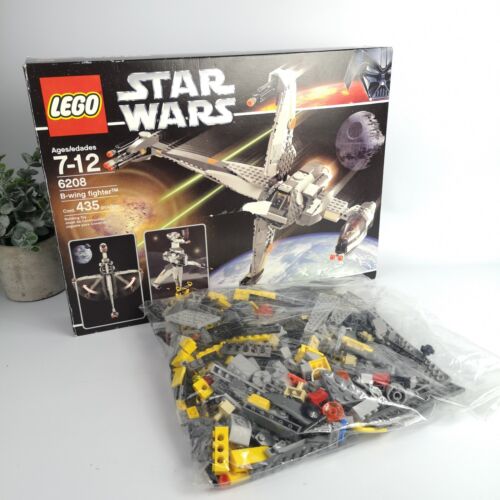 LEGO Star Wars B-wing Fighter (6208)  incomplete w/ Box 40 pieces short read - Zdjęcie 1 z 9