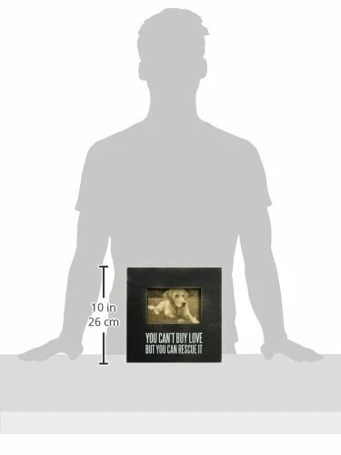 Primitives by Kathy Distressed Black and White Box Frame, 10 x 10-Inches, - Image 3 of 3