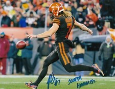 JAMIE GILLAN  CLEVELAND BROWNS  SCOTTISH HAMMER   ACTION SIGNED 8x10
