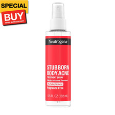 Stubborn Body Acne Spray With Salicylic Acid, Fragrance-Free Spray Acne Treatmen