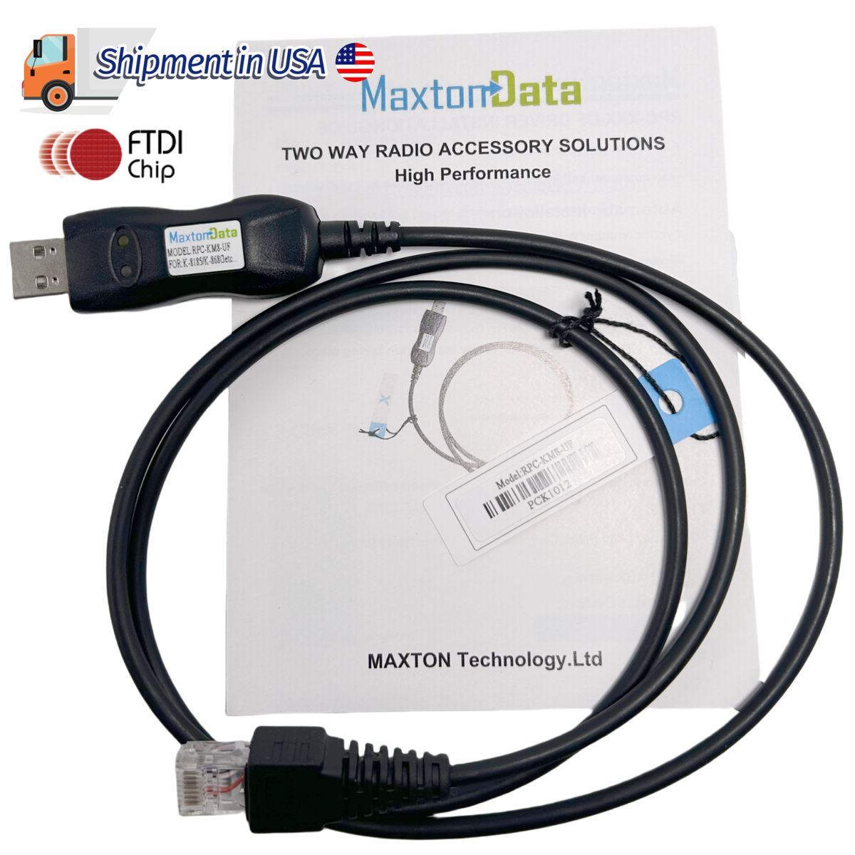 USB Programming Cable For Kenwood Radio NXR-710 NX-700 NX-800 NX