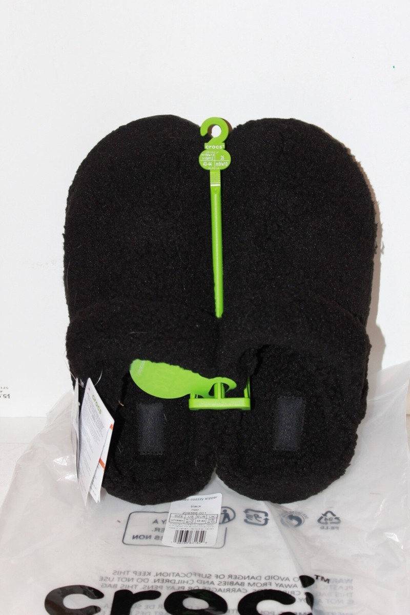 Crocs Classic Cozzzy Slipper Black M10 W12 Unisex NWT Sold Out | eBay