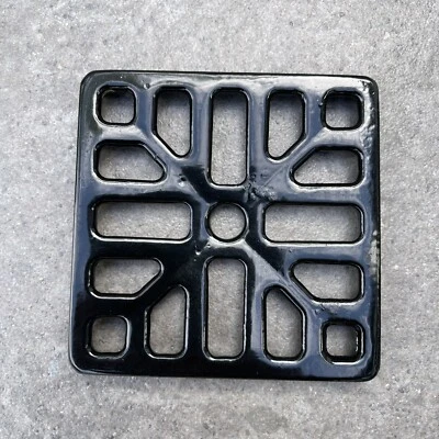 Gully Grid Grate 4 Inch Square Heavy Duty Drain Cover Black High Quality Finish