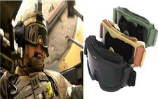 Desert Storm Tactical Military Ballistic Shooting Proof Goggles 3 Lenses Black