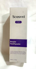 Scosvvi Purple Toothpaste PAP Teeth Whitening Brightens Stain Remover 1Fl oz