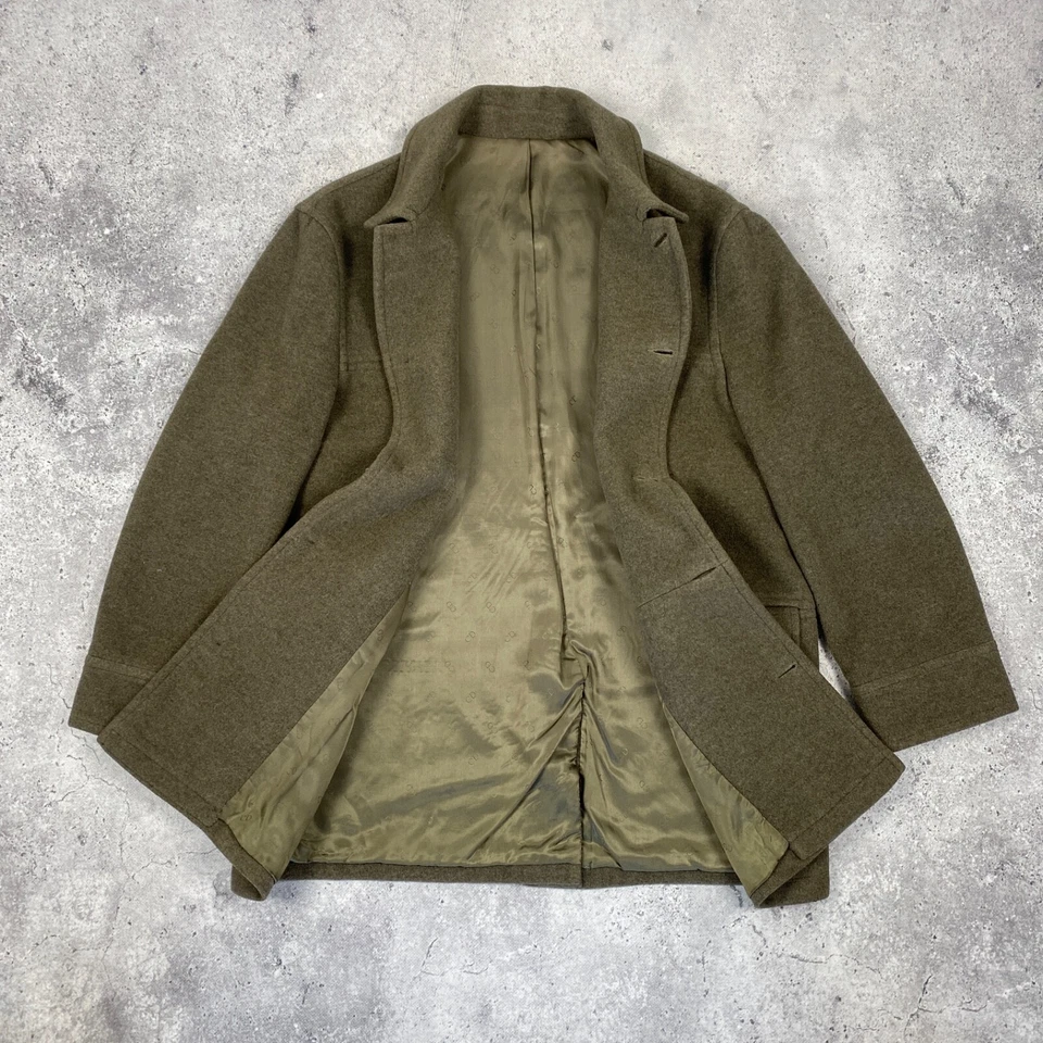 Винтажное шерстяное пальто Christian Dior на пуговицах женское размер L - Изображение 2 из 4